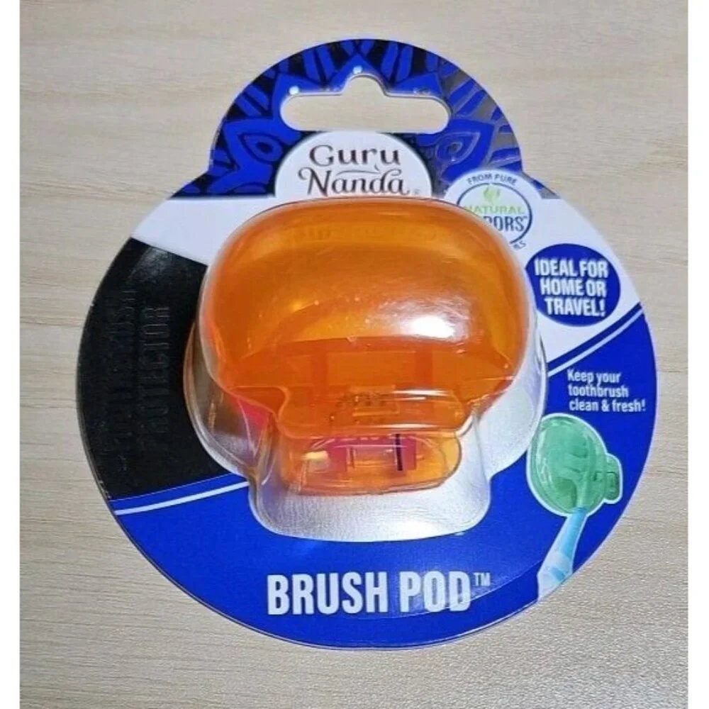 New Toothbrush Pod / Cap Compact & Travel Friendly Guru Nanda Signature